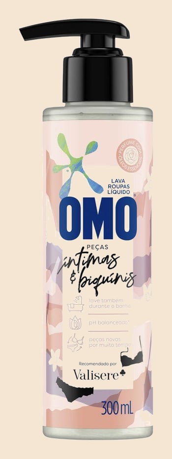 Sabão Líquido Omo Peças Intimas e Biquínis 300ml