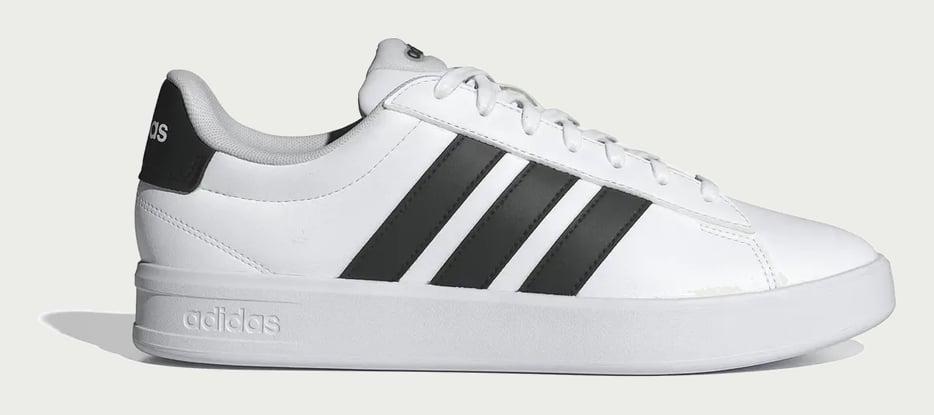 Tênis Masculino Grand Court 3.0 adidas Ftwwht/cblack/ftwwht Liso 40 Br