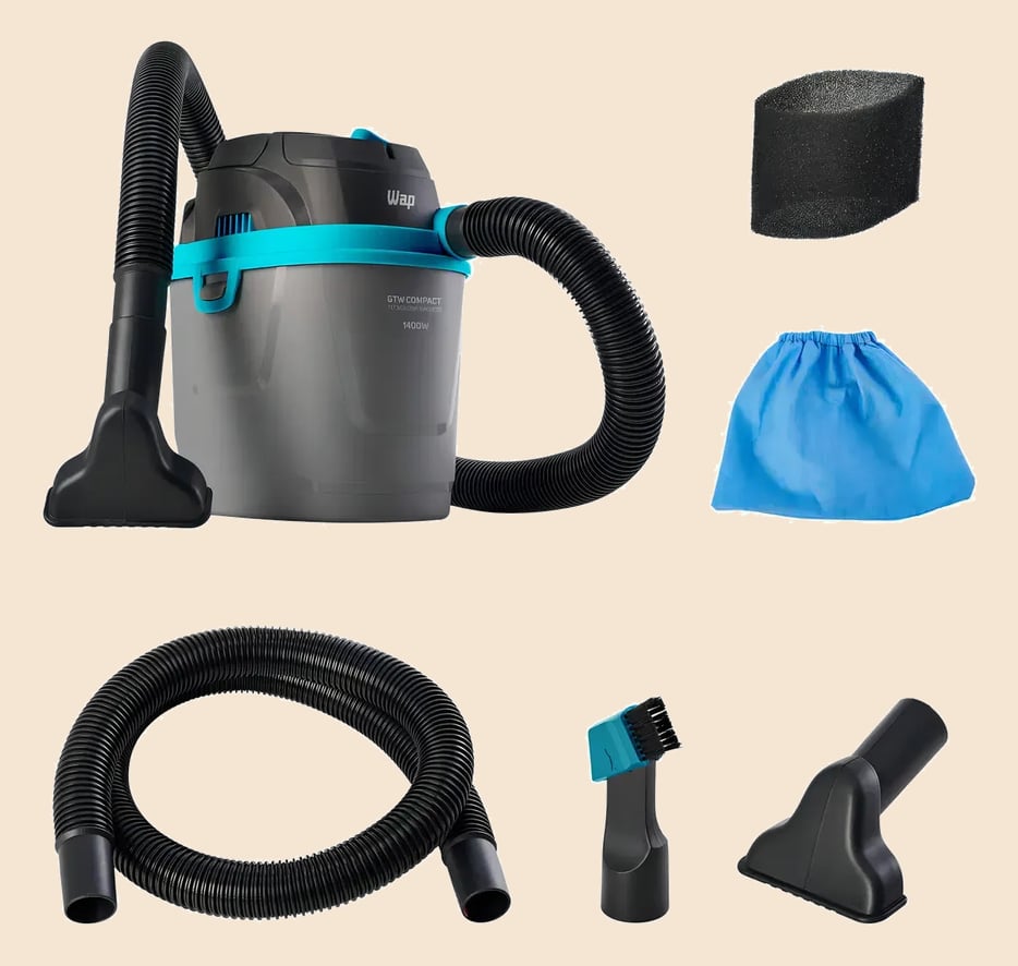 Aspirador De Pó E Líquido Portátil Wap Gtw Compact 1400w 5,5L 220V