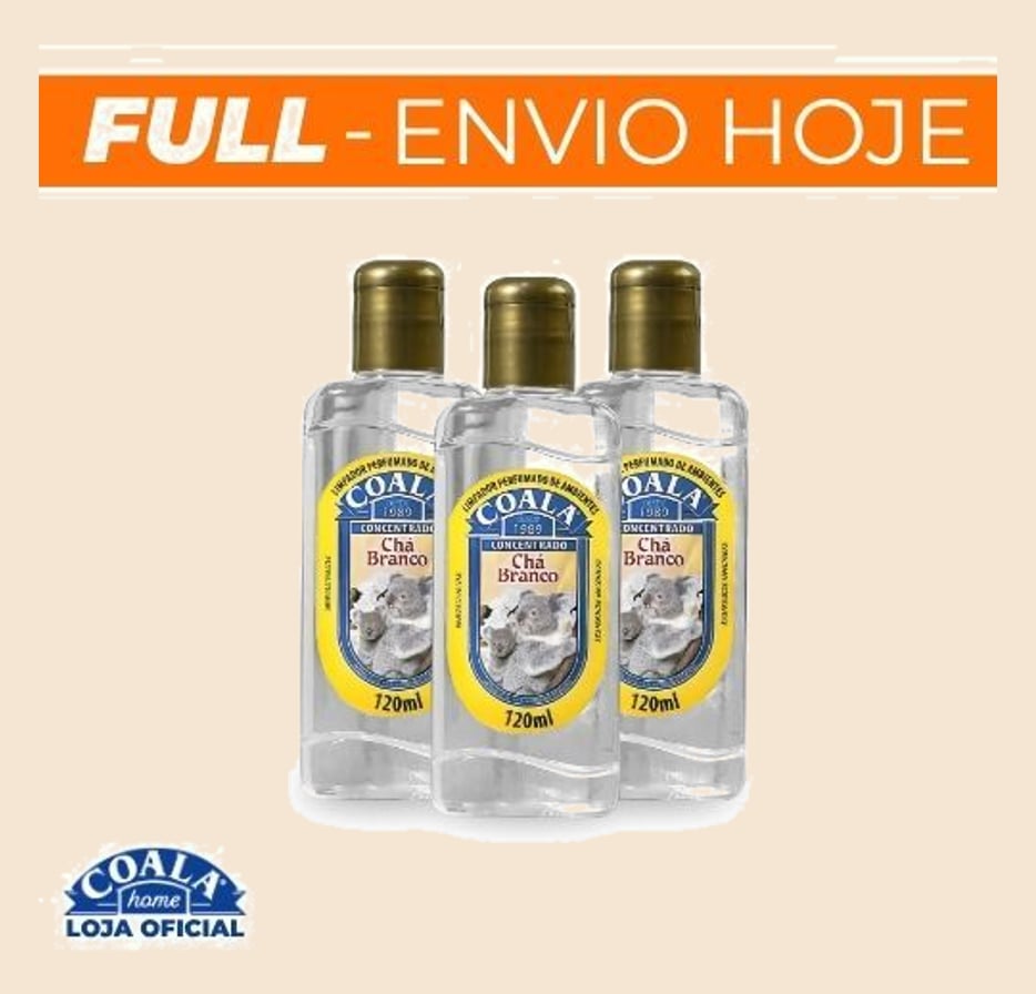 Kit 3 Limpadores de Ambientes Coala Chá Branco - 120ml