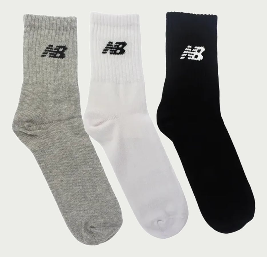 Kit 3 Meias New Balance Cano Longo 39 Ao 42 Unissex Conforto