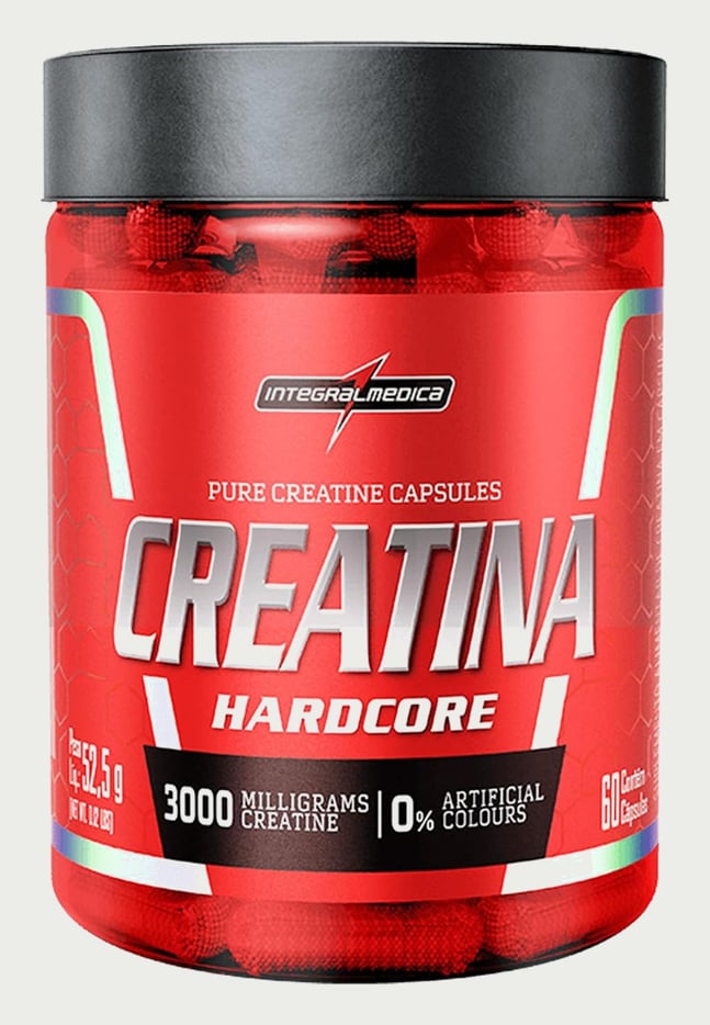 Integralmedica Creatina Hardcore 60 Cápsulas Pura Monohidratada