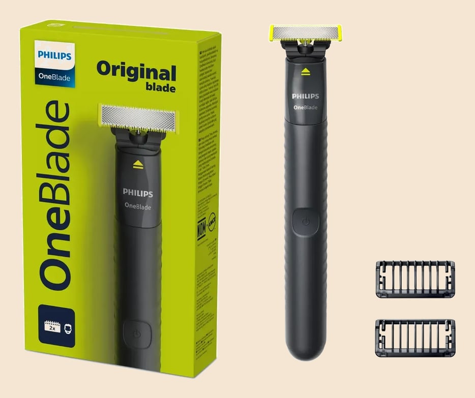 Máquina de barbear Philips OneBlade QP1424/10 preta