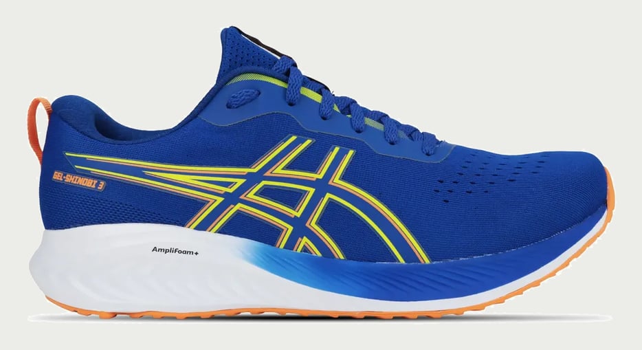 Tênis De Corrida Asics Gel Shinobi 3 Masculino Original + Nf Asics Blue - Sun Peach 42 Br