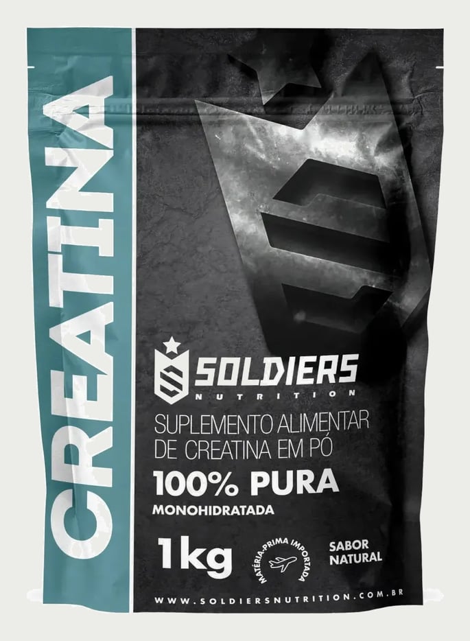 Creatina Soldiers Nutrition em pó Sem sabor x 1kg