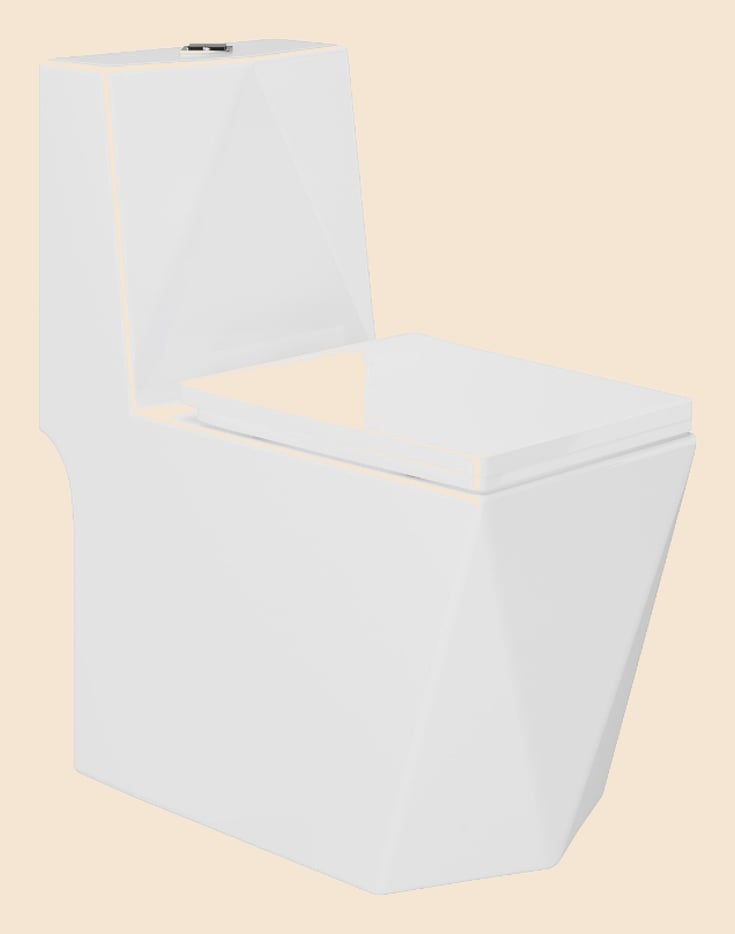Vaso Sanitário Monobloco Cerâmica Modelo Diamante - VAB0005 Tubrax