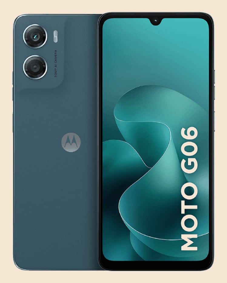 Smartphone Motorola Moto g06 - 128GB 12GB (4GB RAM + 8GB Ram Boost) e Camera 50MP Bateria de 5200mAh