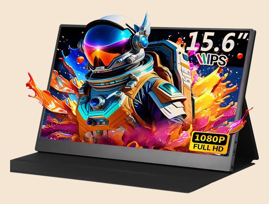 Monitor Gamer Portátil 15.6 1080p Fhd Ips Com Hdmi Usb Preto 127/220v