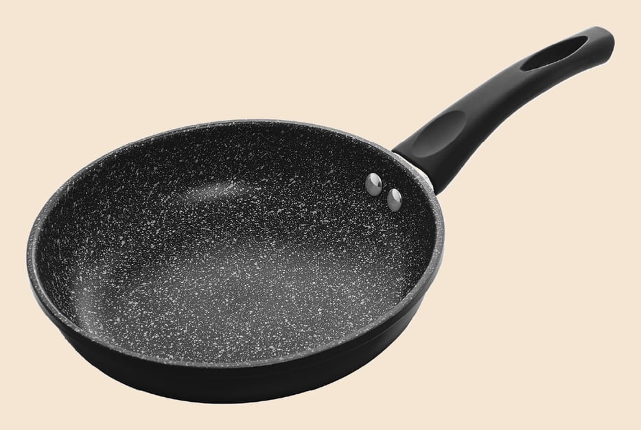 LYOR - Frigideira de Indução em Alumínio com Revestimento Cerâmico Granilite Preta 20cm