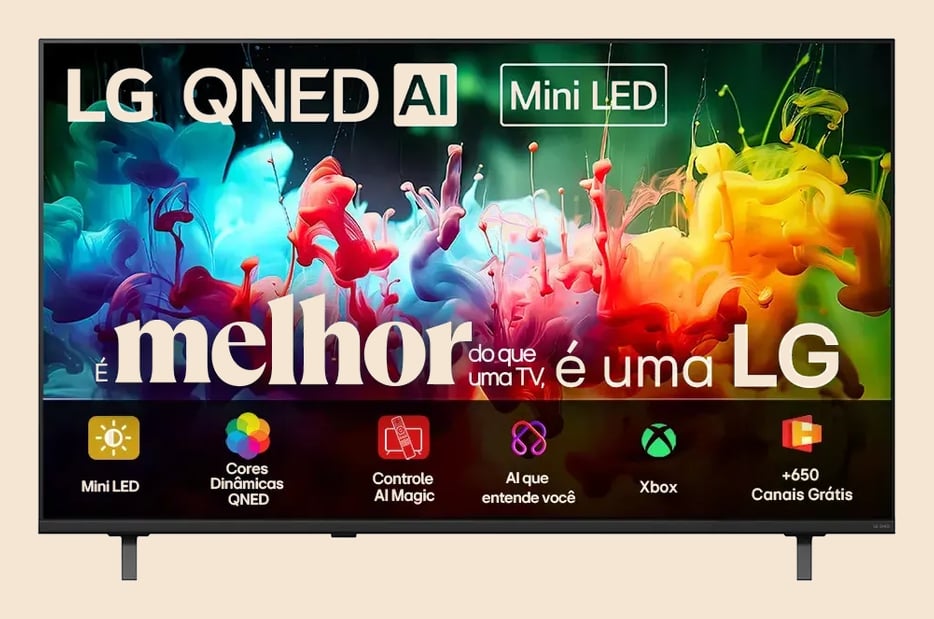 Smart TV 4K 75" LG QNED Mini LED AI QNED70 2026