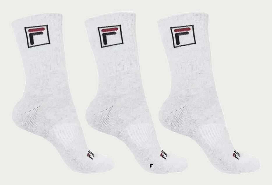 Kit Tripack Meia Fila Cano Alto Fbox Masculina Branca Meias Brancas Logo 39-43