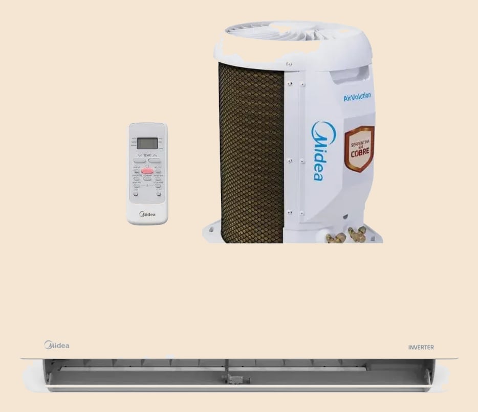 Ar-condicionado Split 22.000 Btus Inverter Lite Frio Midea Branco