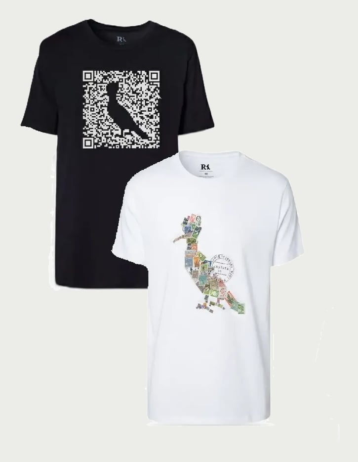 Kit 2 Camisetas Algodão Estampa Pica-pau Reserva Branco M