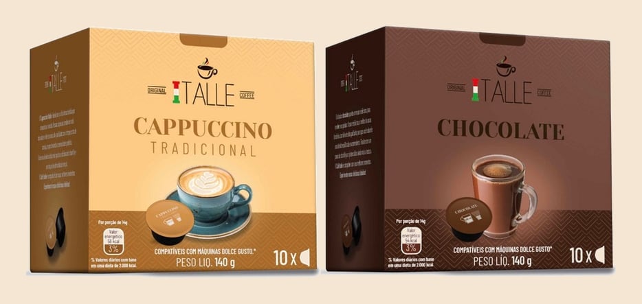 Cápsulas Dolce Gusto Cappuccino Chocolate Café Italle 20 Und