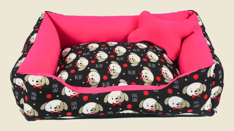 Caminha De Cachorro Impermeável + Ossinho M 60x50 Lavável
