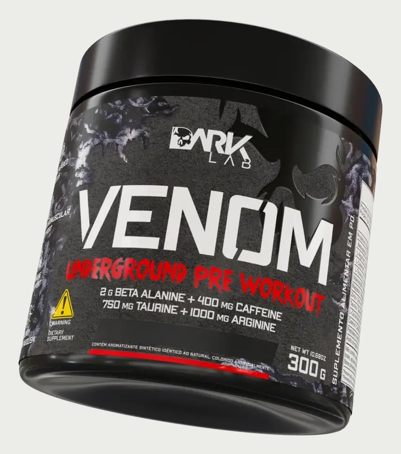 Pre Treino Venom Underground 300g Mango Loko Dark Lab - 60 Doses