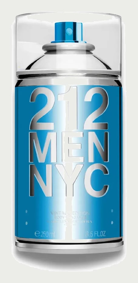 Body Spray Carolina Herrera 212 Men NYC Body Fragrance 250 ml