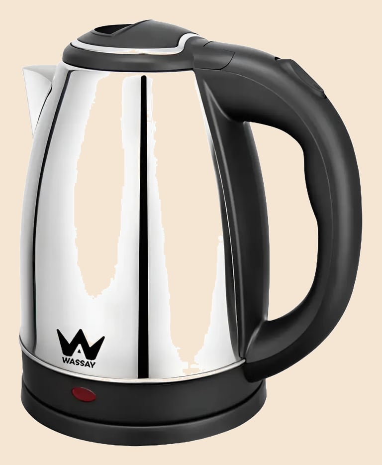Chaleira Elétrica Inox 1.8l Automática 110v Wassay Prateado