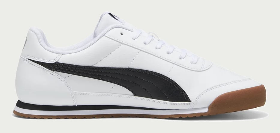 Tênis Masculino E Feminino Turino Ii Puma Puma White-puma Black-cool Light Gray Liso 40 Eu