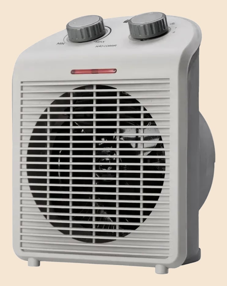 Aquecedor Elétrico Portátil 3 em 1 WAP Air Heat com Ventilador e Triplo Sistema de Segurança