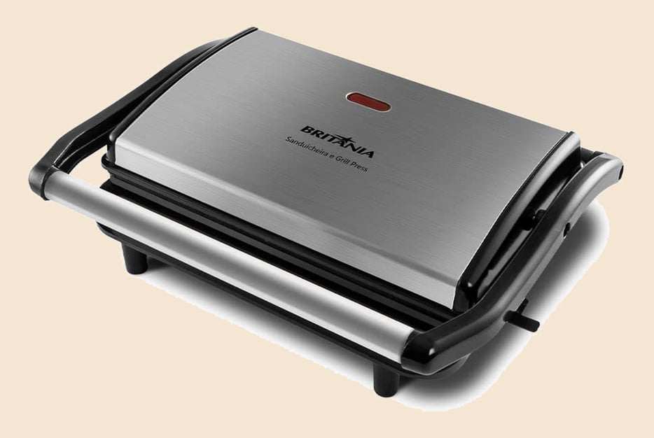 Britânia Sanduicheira e Grill Press 127V, BGR27I classico/moderno Plástico e Metal