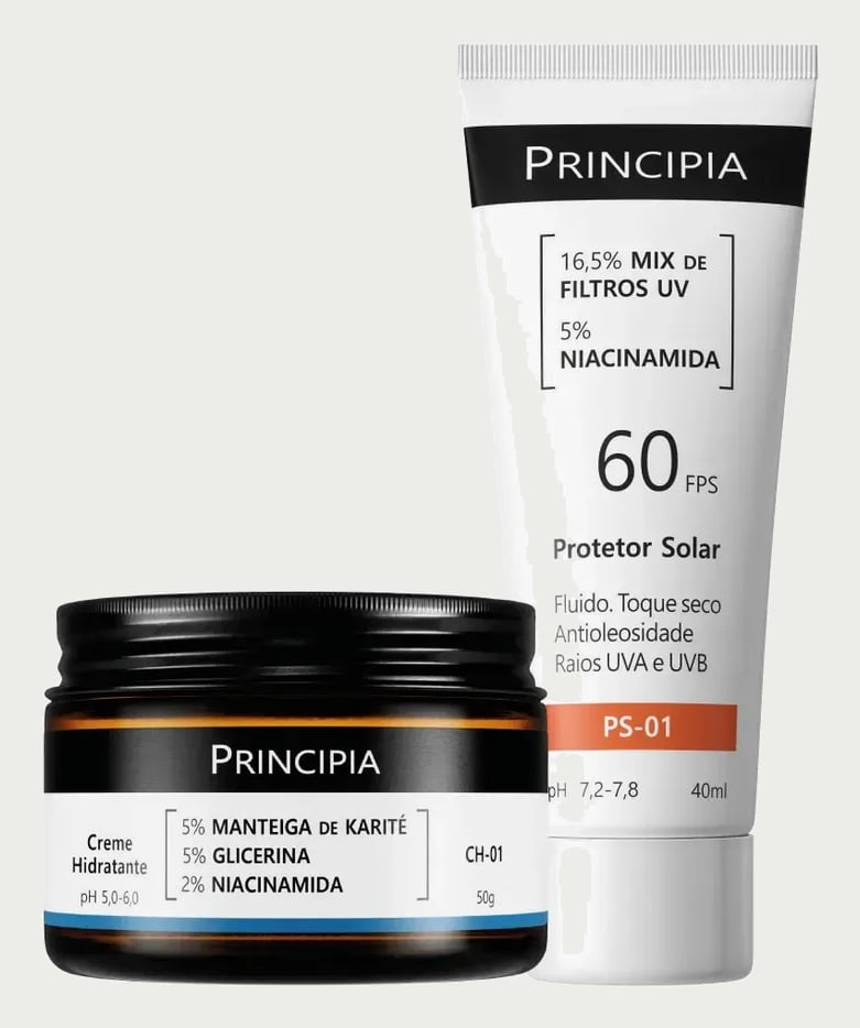 Principia Kit Hidratação E Proteção Facial Ch-o1 + Ps-01 Todo Tipo De Pele Dia/noite