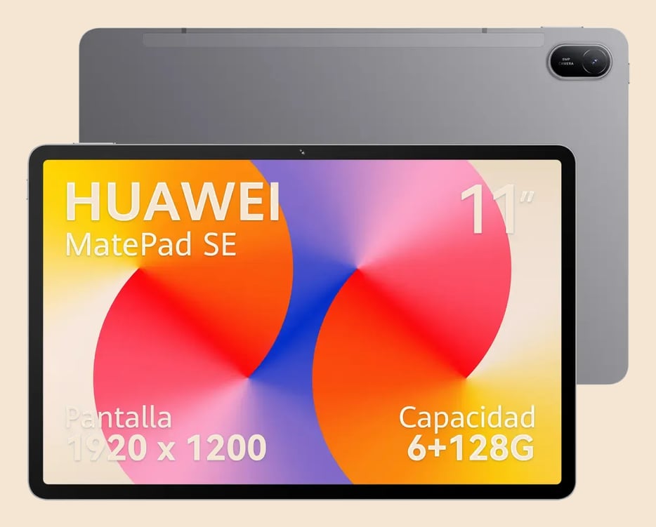Tablet HUAWEI MatePad SE 11 Wifi 6+128GB Tela HUAWEI FullView de 11" para Conforto Visual, Superbateria de 7700 mAh 225W Câmera Traseira 8 MP, Câmera Frontal 5 MP Cinza Nebula