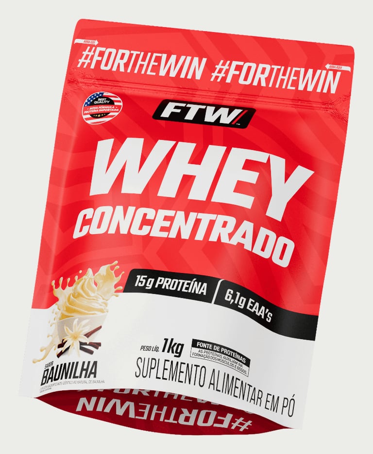 Whey Protein Concentrado 1kg Refil - FTW