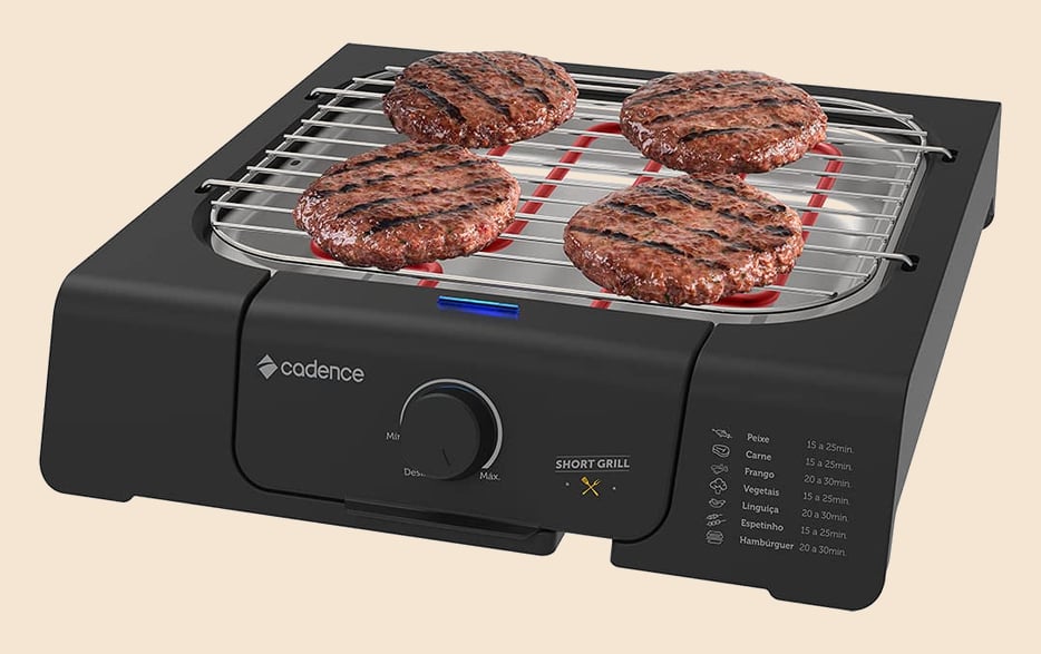 Churrasqueira Elétrica Cadence Short Grill - 127V