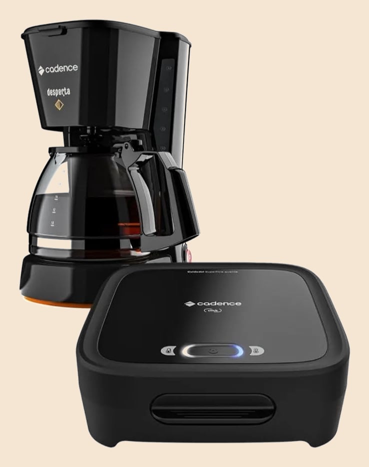 Kit Click Cadence - Sanduicheira e Cafeteira Desperta - 127V