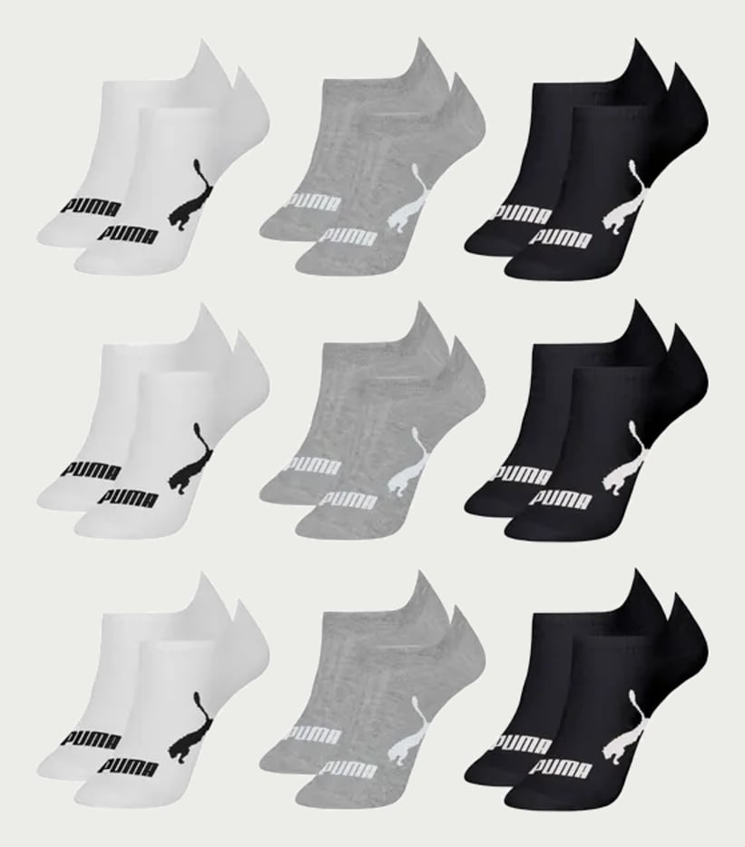 Kit 9 Pares Meias Puma Soquete Cano Curto Sapatilha Original