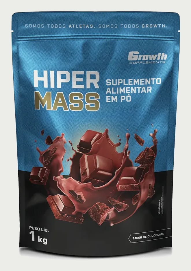 Hiper Mass 1kg Growth Supplements - Sabor Chocolate