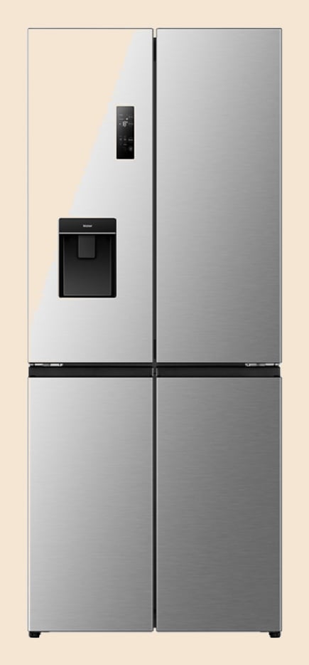 Geladeira Hisense Multidoor 460l Frost Free Inverter Inox