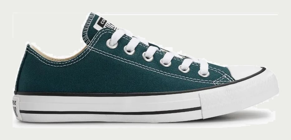 Tênis Converse Sem Gênero Taylor Ct0420 Curto T Verde Esmeralda 01/branco/branco Liso 37 Br