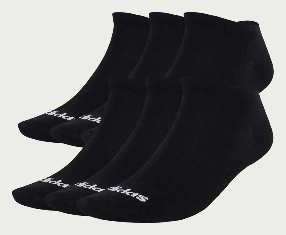 6 Pares De Meias Finas Linear Ballerina adidas Preto Lisa G