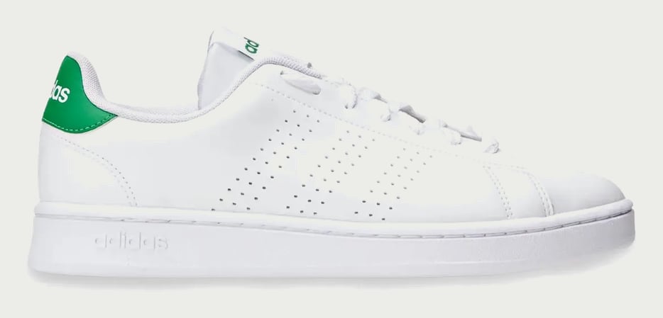 Tênis Masculino E Feminino Advantage 2.0 adidas Branco E Verde Liso 36 Br