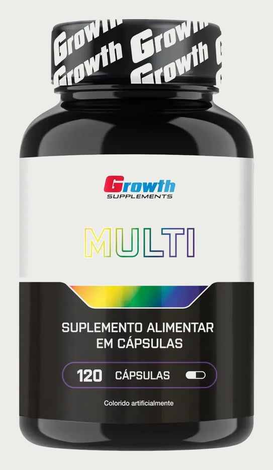 Multivitamínico 120 Cáps. Growth Supplements - Sabor Neutro (Nova Fórmula)