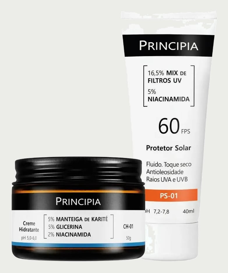 Principia Kit Dupla Diária Com Fps 60 Todo Tipo De Pele Dia/noite