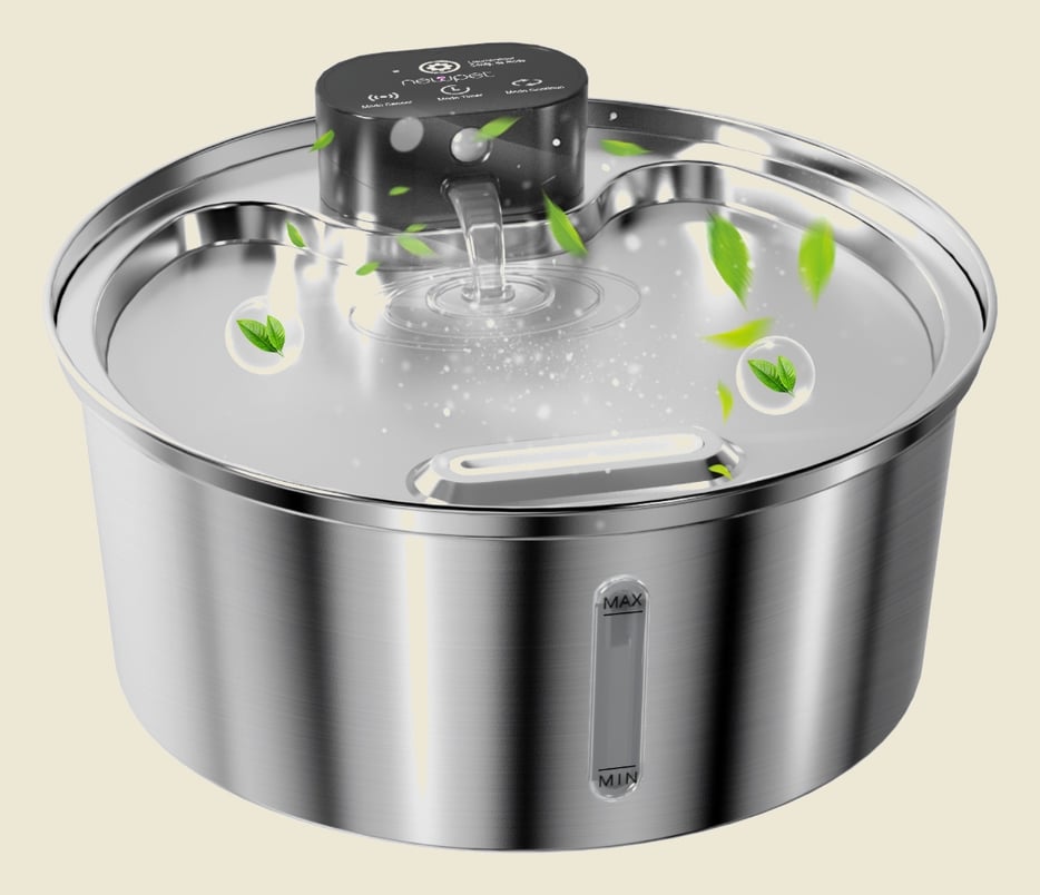Newpet Inox sensor Bebedouro Gato Acessórios para Animais de Estimação Fonte Para Gatos Tipo Fonte 3.2L - Bivolt