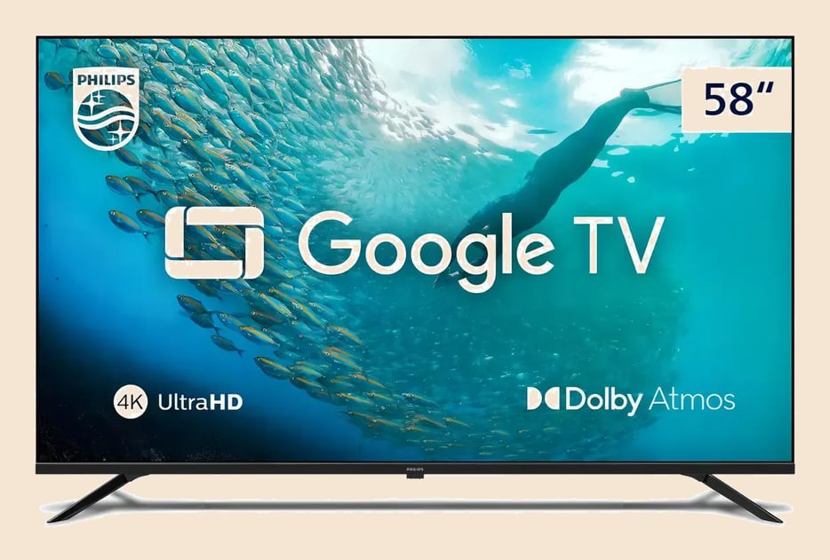 Smart Tv 4k Uhd Led 58 Philips Pug7019 Wi-fi Google Tv 3 Hd