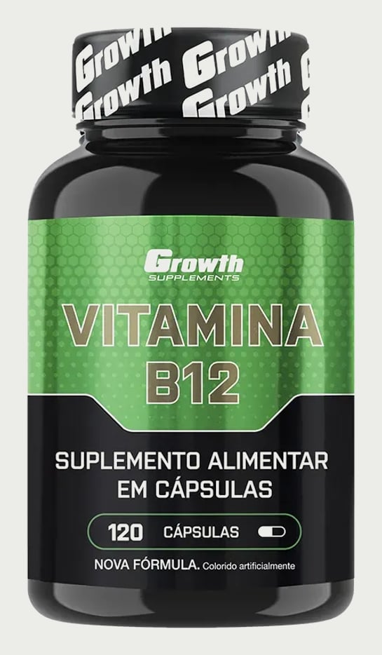 Vitamina B12 120 cáps. Growth Supplements