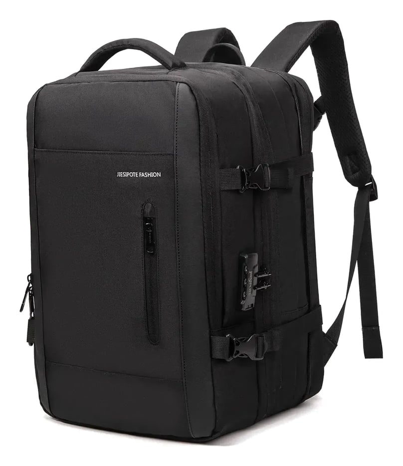 Mochila Para Notebook Impermeável com Porta USB e Senha Para Homem