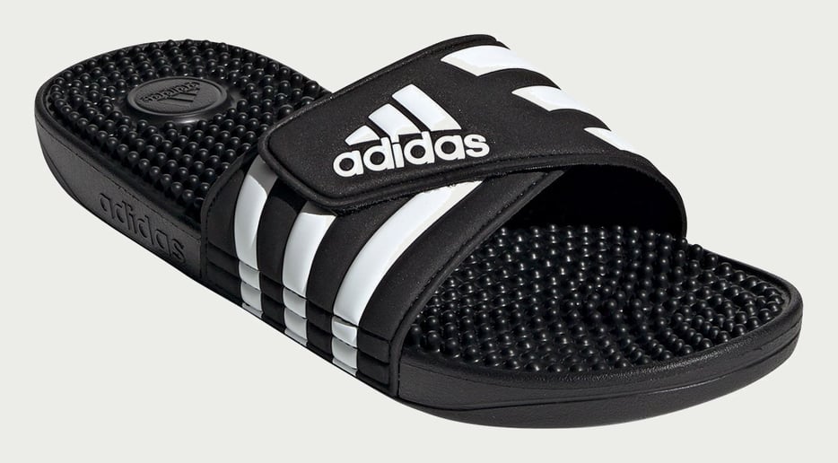 Chinelo Adidas Adissage Preto branco
