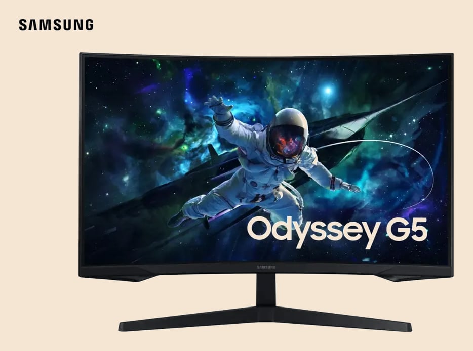 Monitor Gamer Samsung Odyssey G5, 32 ,qhd, 165hz,1ms,hdmi,dp Preto