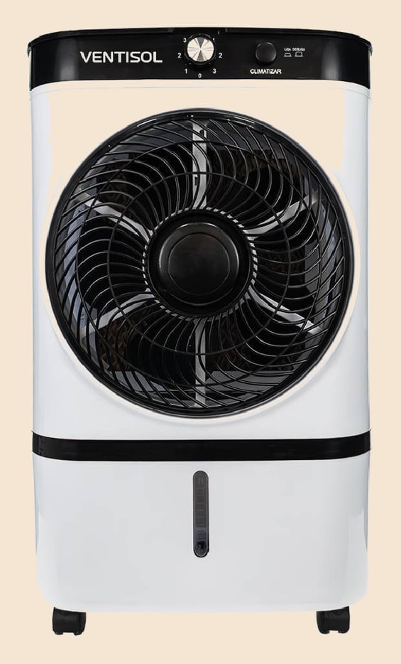 Climatizador de ar portátil evaporativo 9L 2.000 m³/h CLI09 - Ventisol
