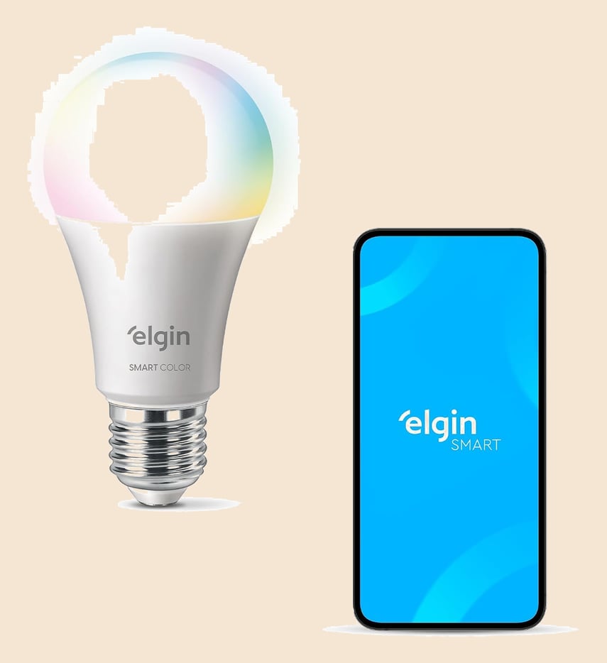 Lâmpada Inteligente Smart Color 10W Elgin RGB Wifi Compatível com Alexa e Google Home