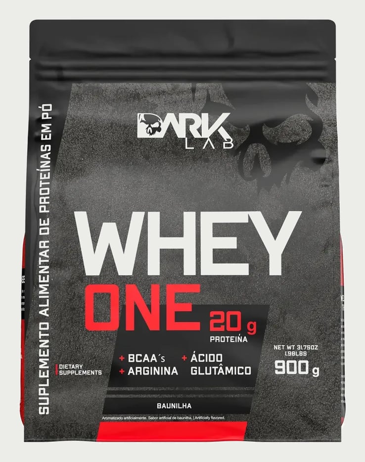 Proteína Dark Lab Premium One Whey Protein em pó sabor Baunilha x 900g