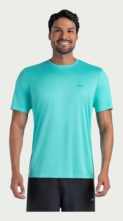 Camiseta De Academia Corrida Masculina Essential Olympikus Ciano P