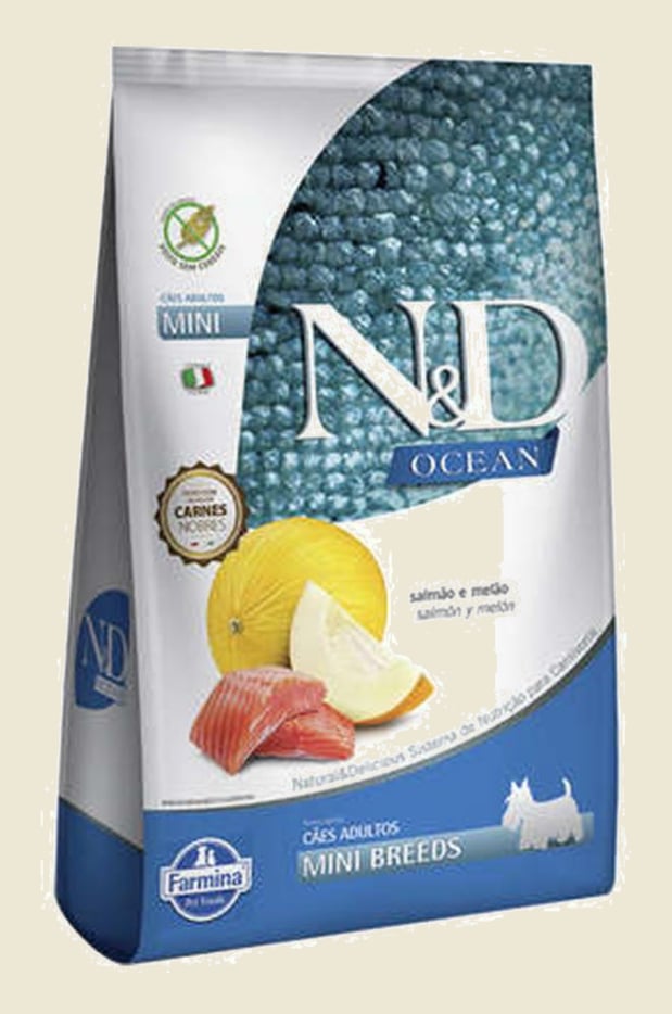 Ração Farmina N&D Ocean Cães Pequenos Salmão E Melão 2,5Kg