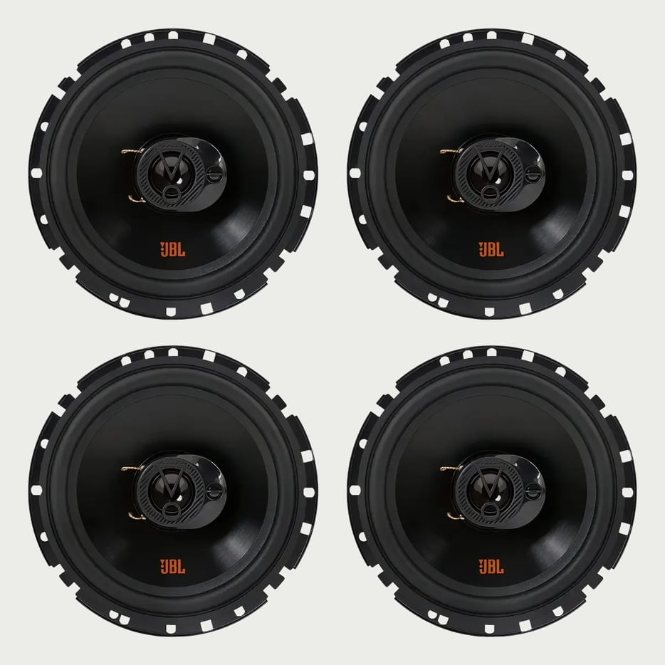 Kit 4 Falantes 6 Polegadas Jbl 6trfx55 Triaxial 220w 4 Ohms Cor Preto